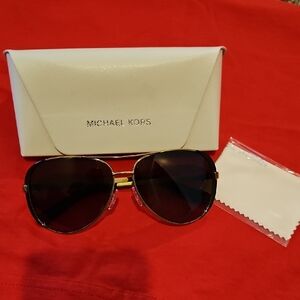 Michael Kors Black and Gold Sunglasses